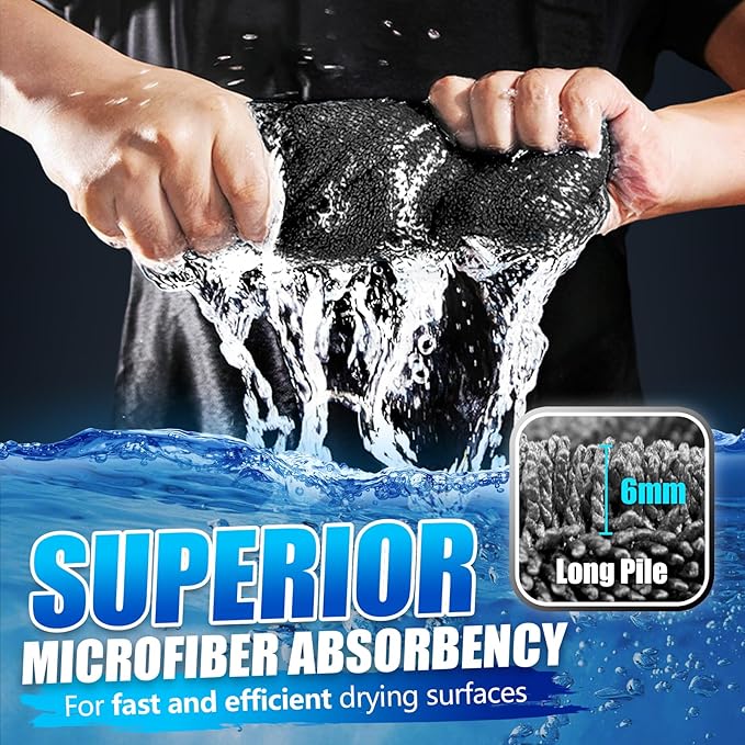 1+1 GRATUIT 90x60 CM Prosop Auto Towelly  Microfibră Premium, Ultra Absorbant 1200 GSM